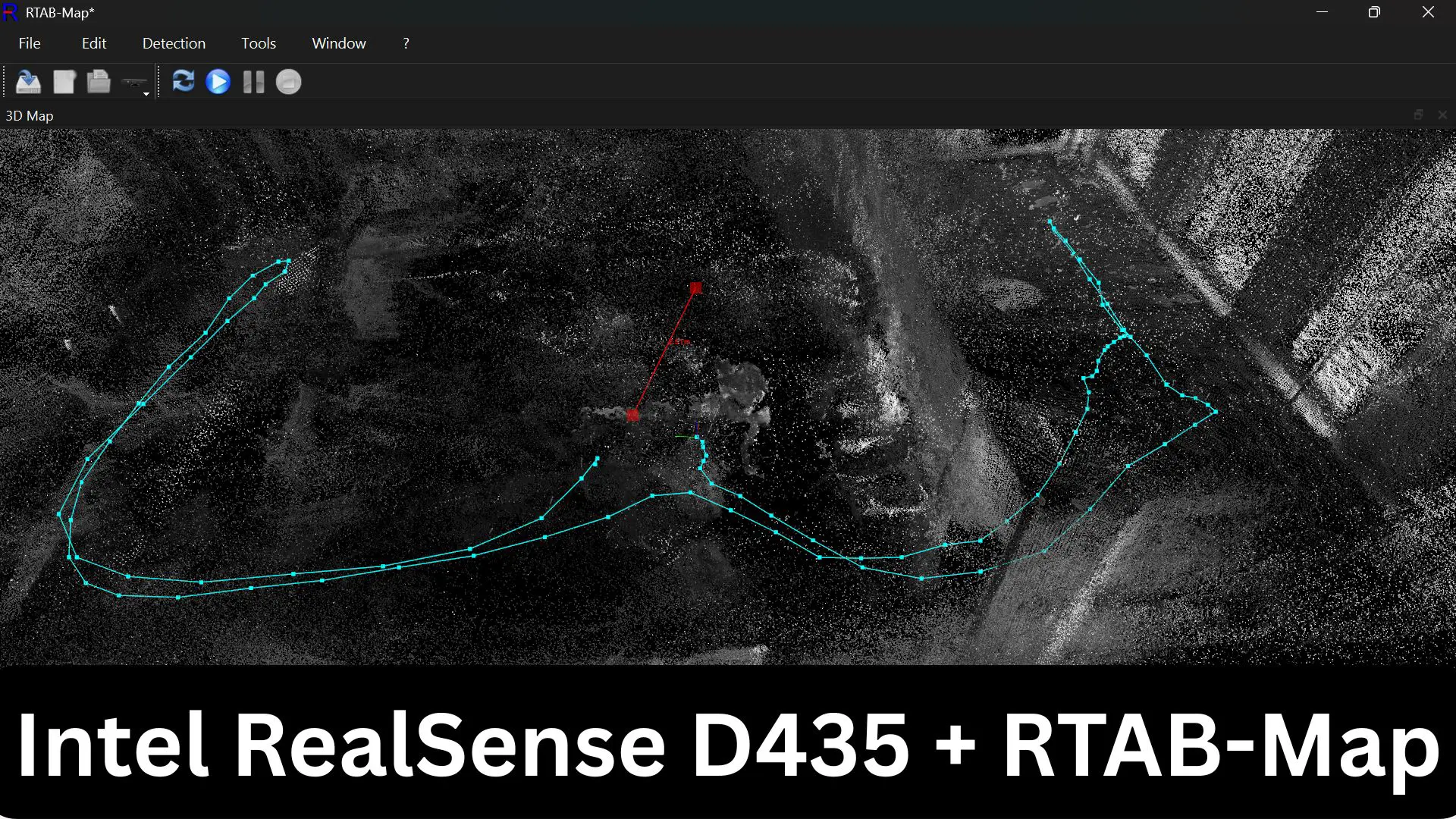 Intel RealSense D435 + RTAB-Map: 3D Map of Your Room in One Sitting
